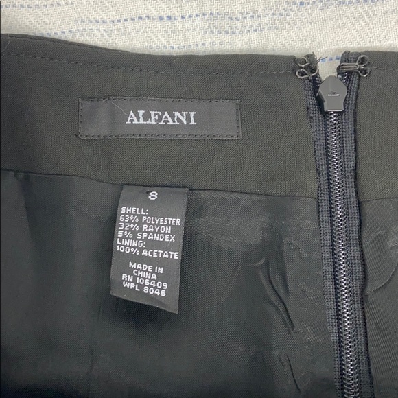 NWT Alfani Black Flare Work Skirt, Size 8 - Picture 4 of 7
